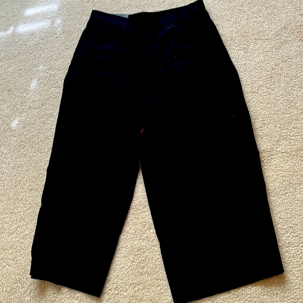 Wide leg cropped pants